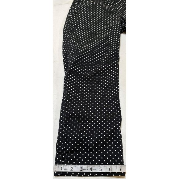 L-RL Lauren Active Ralph Lauren Brand Ankle Crop Pants Polka Dot Women's Size 10 - Picture 11 of 16